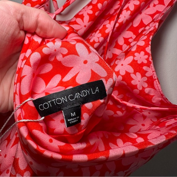 Cotton Candy LA floral halter mini dress Size M - Picture 7 of 9